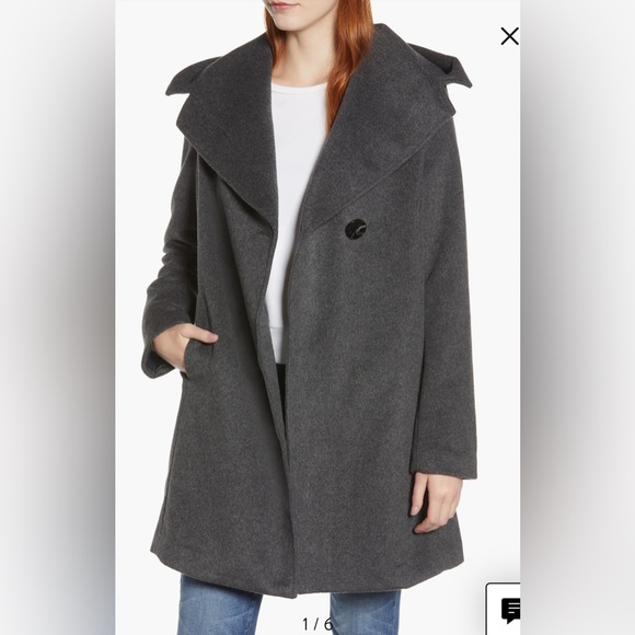 NWT Sam Edelman Shawl Collar Hooded Coat in Blush - Picture 14 of 16